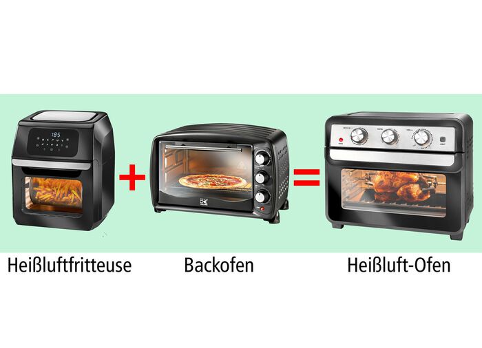 Heteluchtoven - Vervangt oven en friteuse 