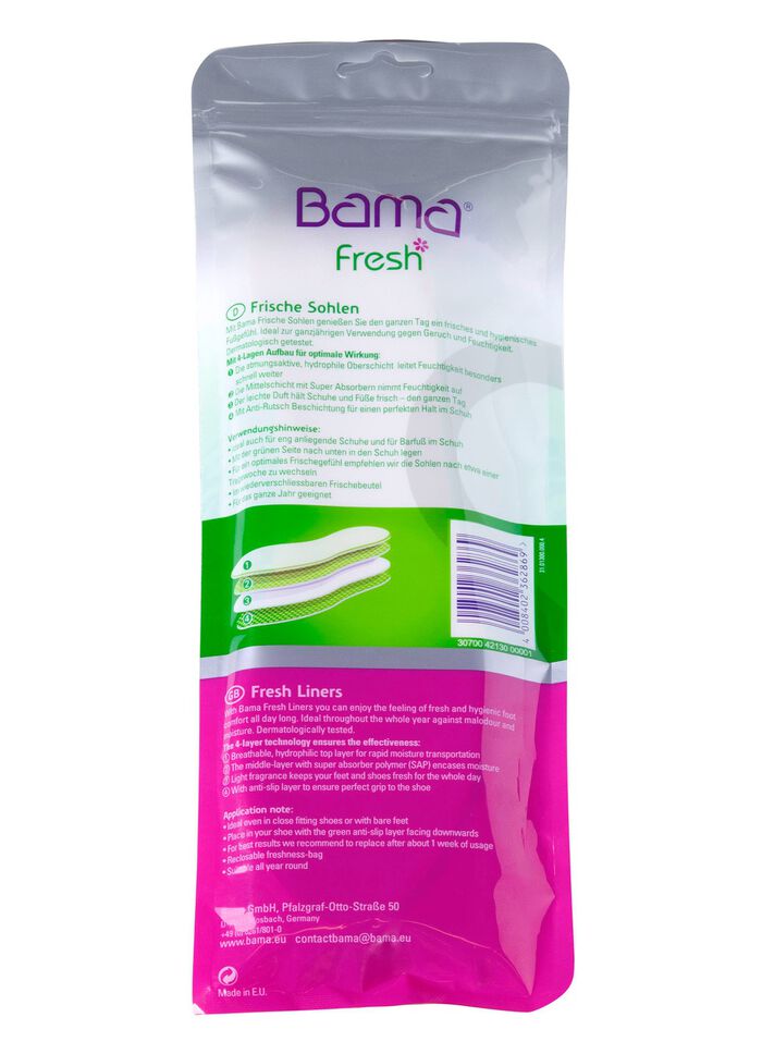 BAMA Fresh-inlegzolen BEIGE/GROEN