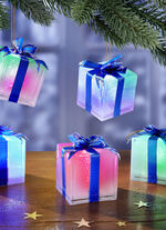 Decoratieve LED-geschenkdoos, set van 5 