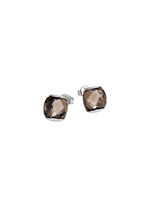 Elegante oorbellen met rookkwarts 