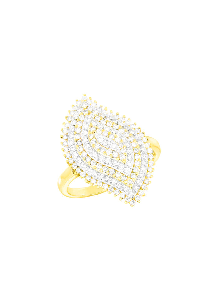 Prachtige damesring met diamanten 