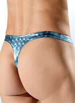 Stringstring, turkooisblauw, sexy 