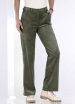 Broek in modieuze breedte OLIJF