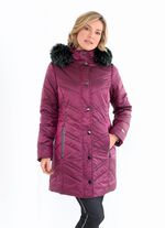 Lange jas in 2 kleuren CYCLAAM