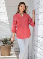 Tuniek met bies KORAAL