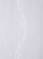 Lange jaloezie&euml;n met echt borduurwerk en universele railband 