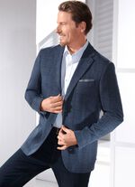 Jas in 2 kleuren MARINEBLAUW GEBLOKT