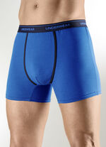 Vierpak broeken met contrasterende biezen 