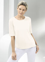 Shirt met ronde hals in 10 kleuren ECRU