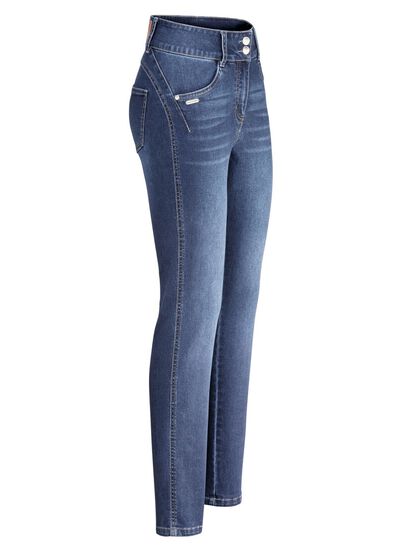 Vormgevende jeans in 4-pocketmodel 
