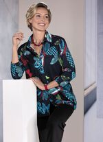 Overhemdblouse met vlinderdessin 
