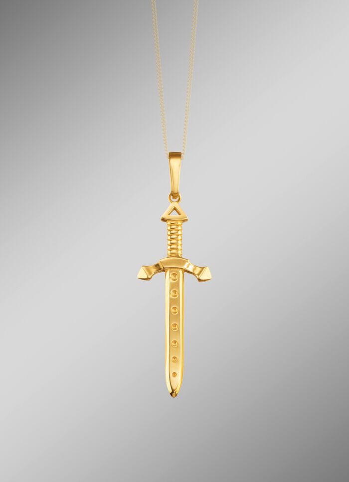 Zwaardhanger in glanzende look 