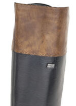 Remonte, gevoerde dameslaarzen, winterschoenen, breedte G, met rits ZWART-KASTANJE