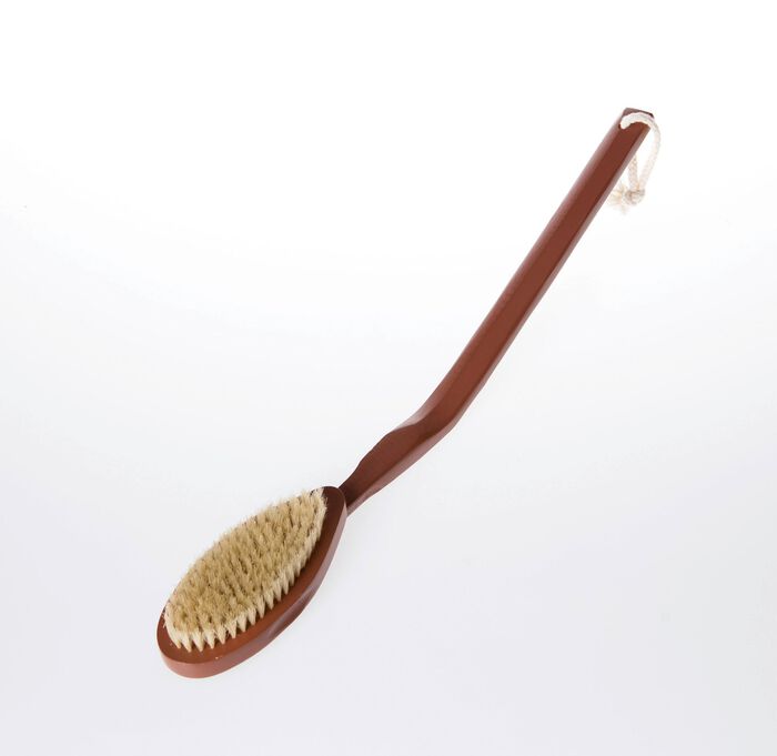 Rugborstel met natuurlijke haren 