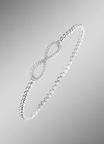 Ball chain armband gemaakt van fijn zilver 925/- met een oneindigheidssymbool 