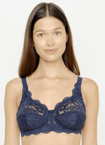 Susa 2-pack bh met delicate elastische kant 1X MARINE, 1X WEISS