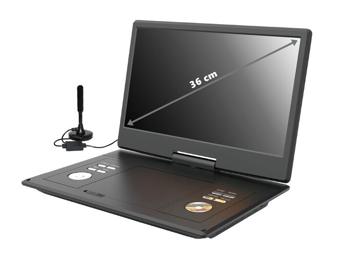 Reflexion DVD1424 draagbare dvd-speler met tv en games 