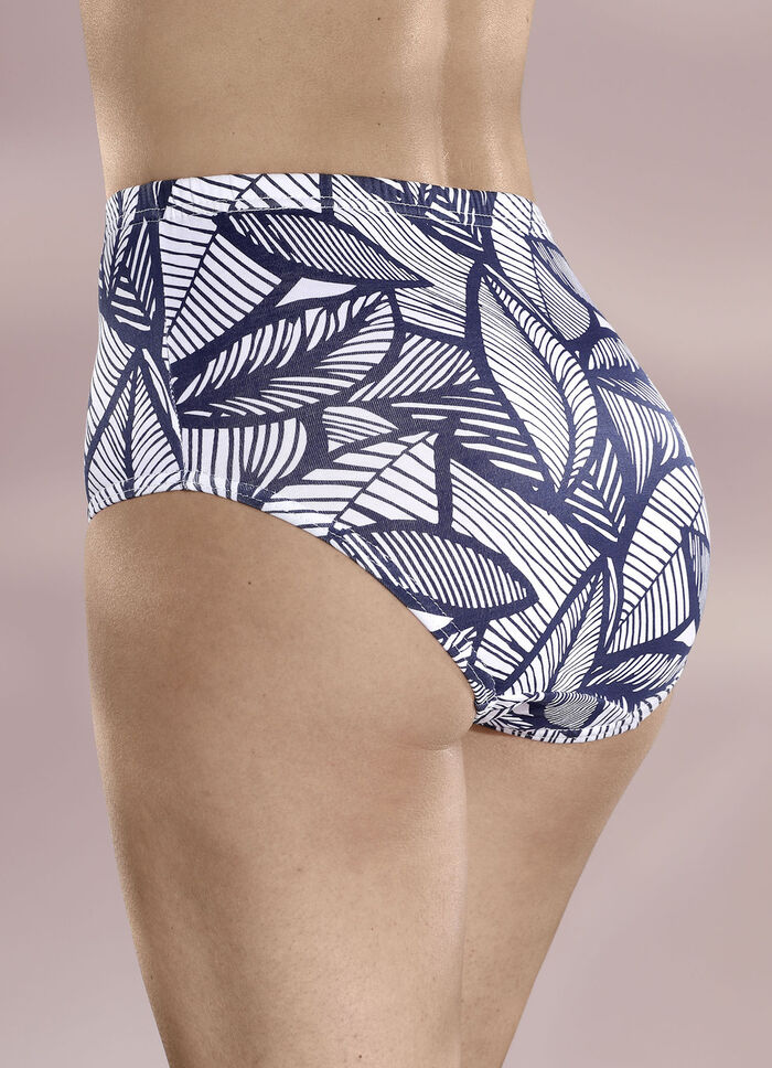 Set van vijf slips met een gedrukt ontwerp 