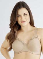 Felina beugelbh met borduurkant ZAND