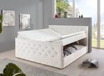 Boxspringbed met strass steentjes en topper CR&Egrave;ME