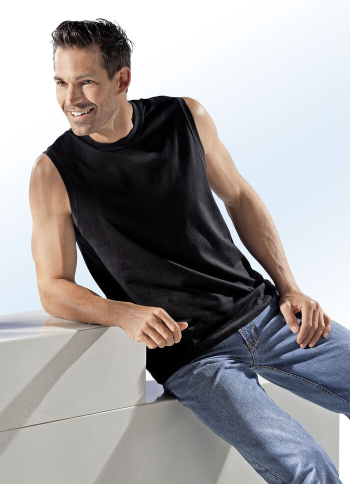 Schiesser 2-pack spiershirts van fijne jersey 