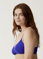 Naturana bh met elastische inzetstukken van tule INDIGOBLAUW