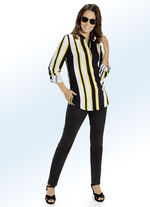 Lange blouse met omslagmouwen 