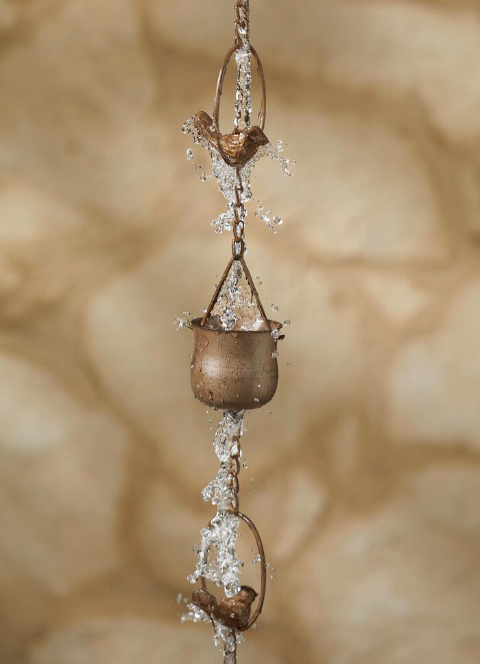 Regenketting met kom 