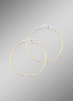 Sprankelende oorringen van fijn zilver 925/- 