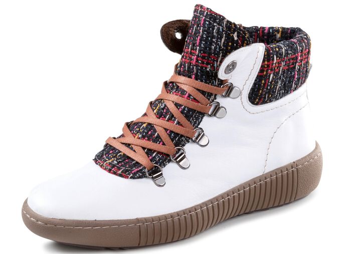 Gemini veterlaarsje van kleurrijk textielmateriaal 