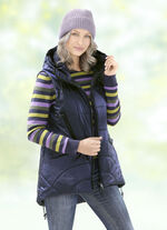 Vest met decoratieve ritsen 