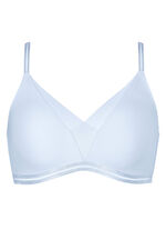 Aangenaam lichte Naturana-bh met voorgevormde cups BLAUW