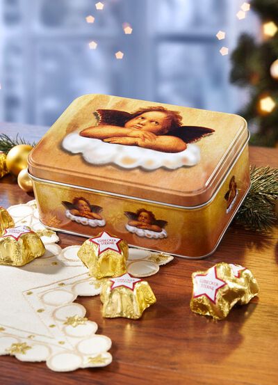 Raphael metalen blik met zoete vulling 