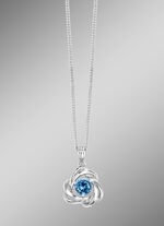 Kettinghanger met blauwe topaas 