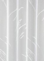 Gordijn met loodveterafsluiting en automatische plooiband 