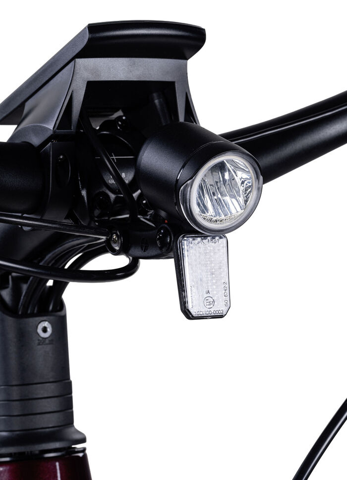 E-Bike Deluxe SUV Gemakkelijk BURGUND-GLANZ