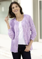 Cardigan in een mix van patronen 