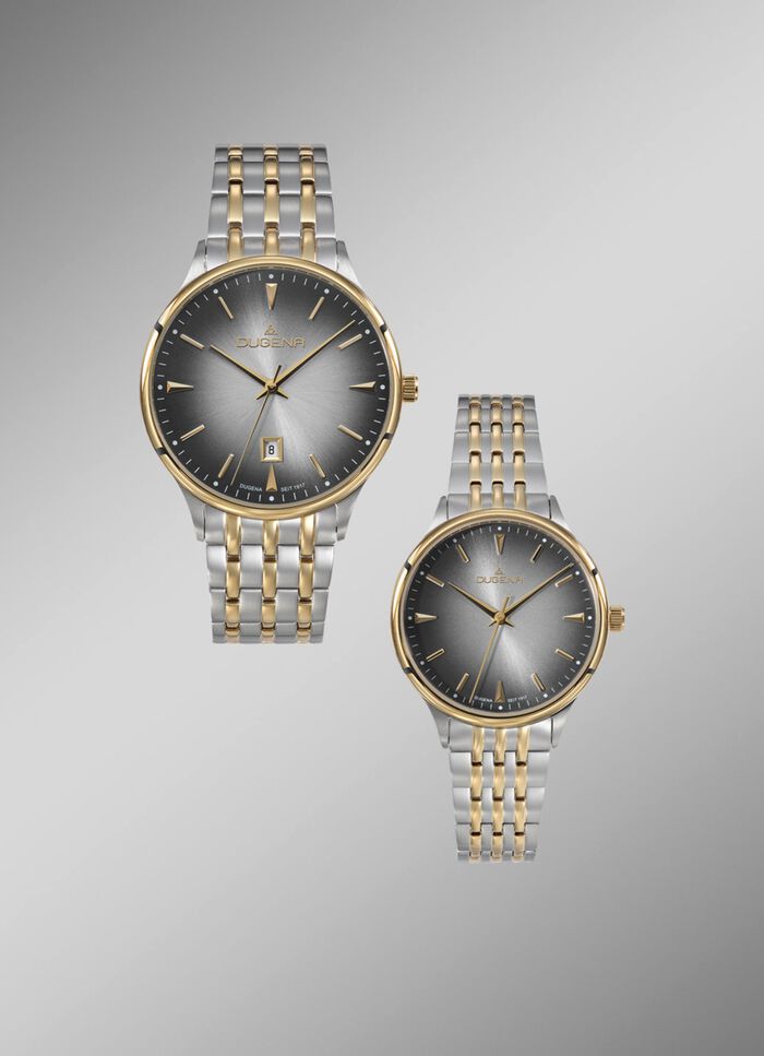 Dugena Quartz partnerhorloges 