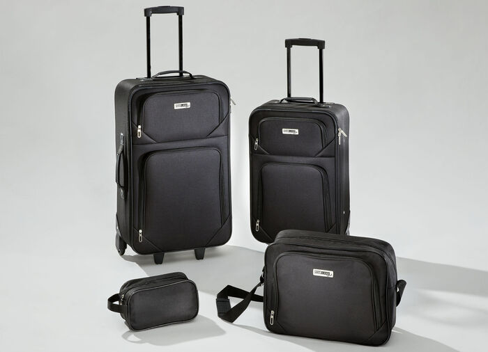 Kofferset, 4-delig ZWART