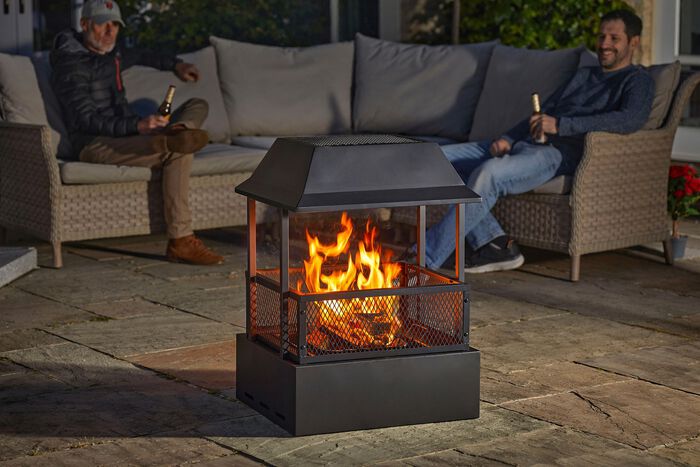 Heat Haze vuurkorf gemaakt van gepoedercoat staal 