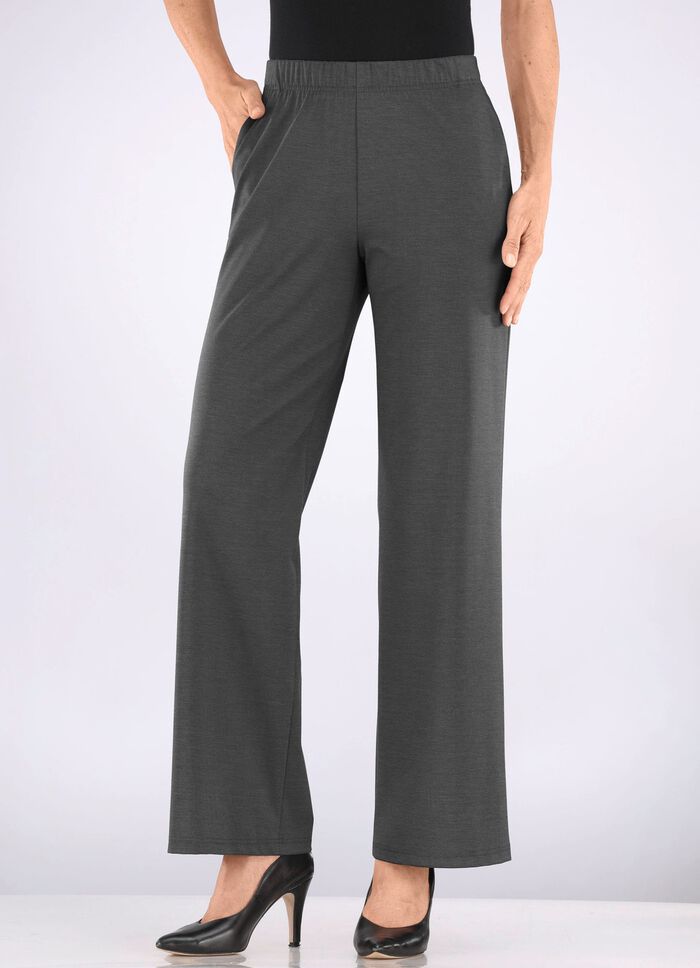 Broek met  modieuze wijde pijpen  