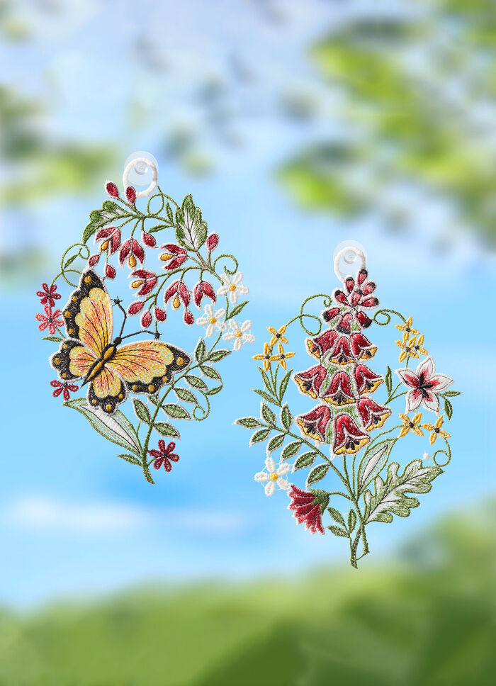 Raamafbeeldingen met zuighaken, set van 2 