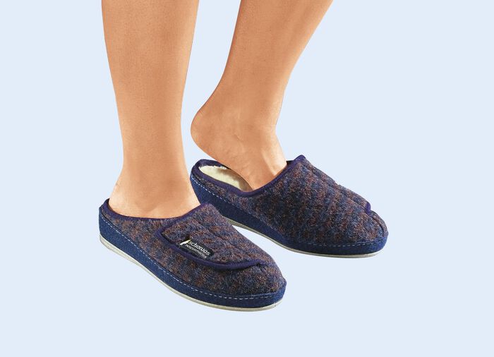 Loden klimaatpantoffelserie van Schawos MARINE