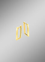 Moderne creolen in een vierkante vorm 