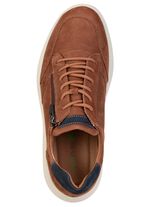 Waldl&auml;ufer, comfortabele herensneakers, breedte H, met uitneembaar voetbed COGNAC-MARINE