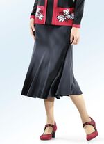 Plooirok met 8 plooien ZWART