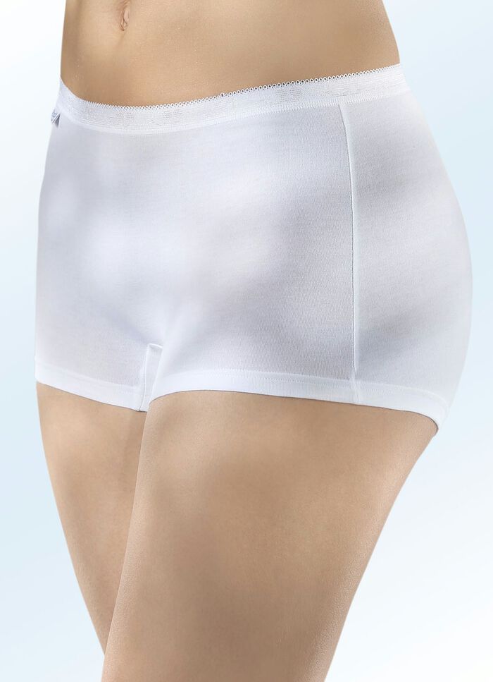 Sloggi set van drie slips met elastische band WIT