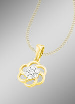 Kettinghanger met bloemendesign tweekleurig 