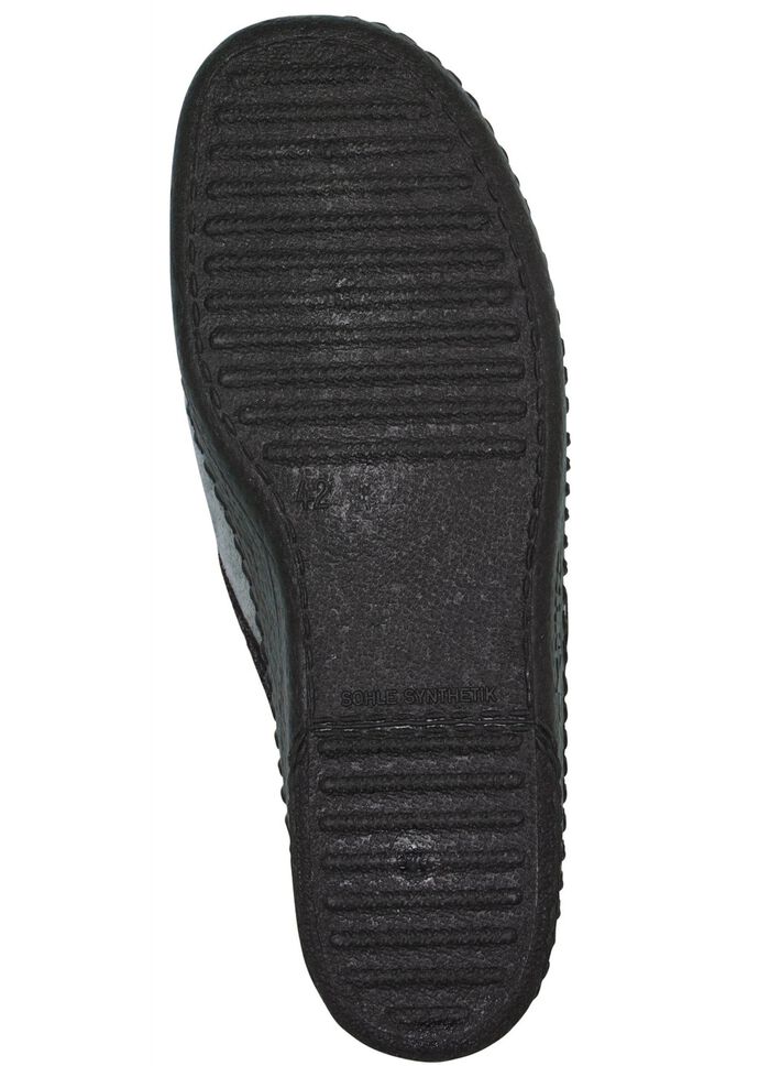 Slippers gemaakt van zacht velours materiaal ANTRACIET-GRIJS