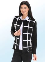 Vest met een fijn gestreept dessin 